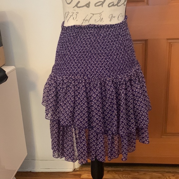 Maje Joumi Smocked Mini Skirt - Picture 4 of 6